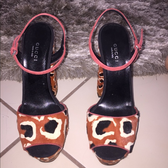 GUCCI DARK RED LEOPARD PRINT - Picture 6 of 6